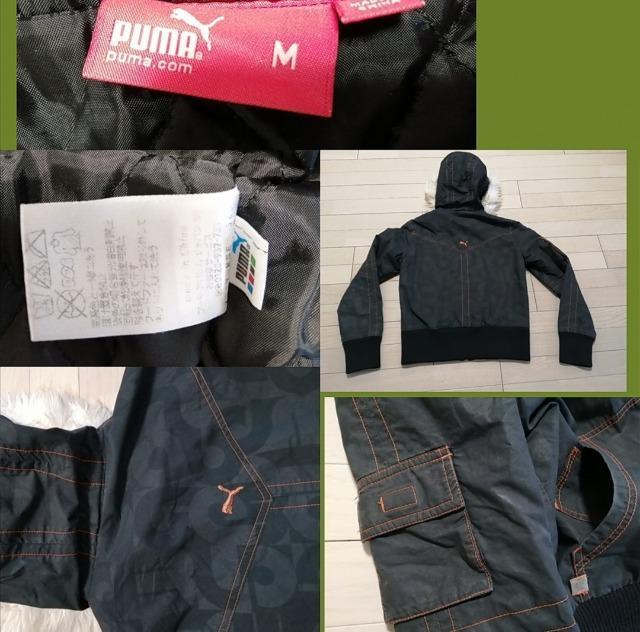 美品★特価★プーマ★ジャケット冬物足長効果抜群ロゴ大活躍必須アイテムブラックフーディ付き < 女性ファッション  美品★特価★プーマ★ジャケット冬物足長効果抜群ロゴ大活躍必須アイテムブラックフーディ付き < 女性ファッションの