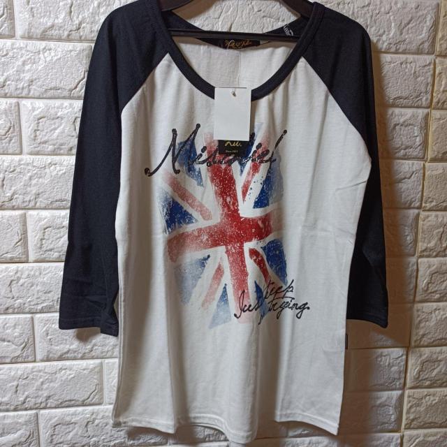 kil?kil★新品★ユニオンジャックプリカットソー/ホワイト?ブラック < 女性ファッション  kil?kil★新品★ユニオンジャックプリカットソー/ホワイト?ブラック  < 女性ファッションの