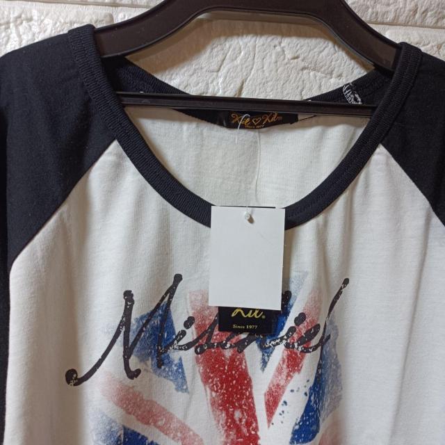 kil?kil★新品★ユニオンジャックプリカットソー/ホワイト?ブラック < 女性ファッション  kil?kil★新品★ユニオンジャックプリカットソー/ホワイト?ブラック < 女性ファッションの