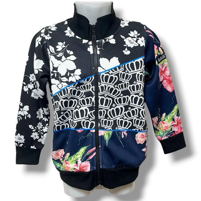 【BABYDOLL/100】花柄×クラウン柄切替トラックジャケット < ブランド 【BABYDOLL/100】花柄×クラウン柄切替トラックジャケット < ブランドの