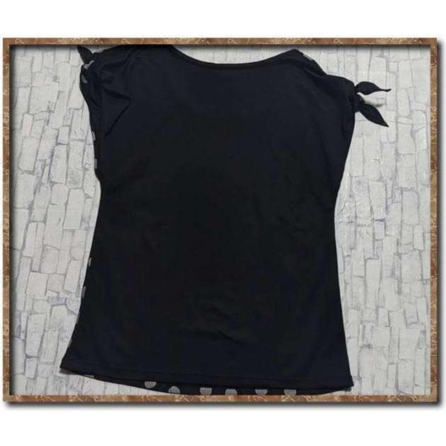 ジーフィット 水玉カットソー 黒 < ブランド ジーフィット 水玉カットソー 黒 < ブランドの