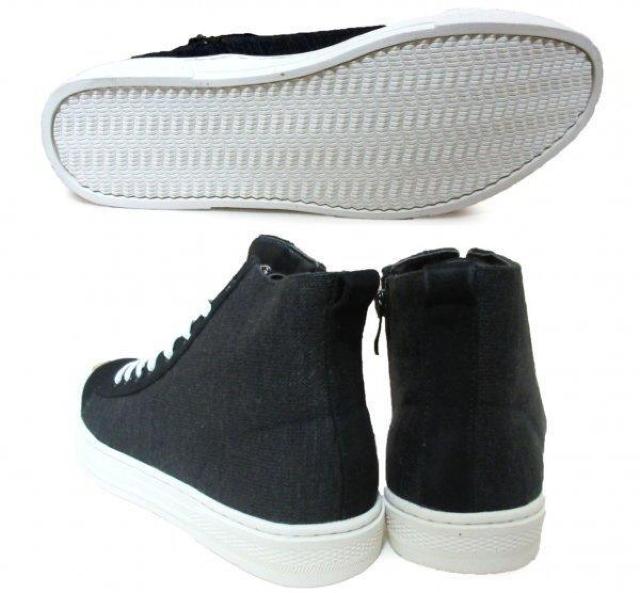 1円~C250新品Dedesスウェット調ハイカットスニーカー25a黒♂ < 男性ファッション 1円~C250新品Dedesスウェット調ハイカットスニーカー25a黒♂ < 男性ファッションの