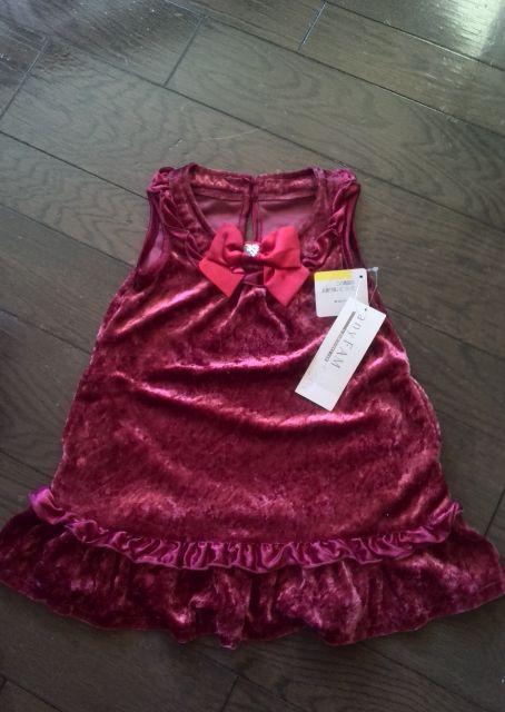 ☆新品☆any FAM☆ベロア生地ワンピース☆90 < キッズ/ベビー ☆新品☆any FAM☆ベロア生地ワンピース☆90 < キッズ/ベビーの