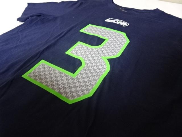 USA購入 ナイキ NFLアメフト ラッセル ウィルソン TシャツUS L < 男性ファッション  USA購入 ナイキ NFLアメフト ラッセル ウィルソン TシャツUS L < 男性ファッションの