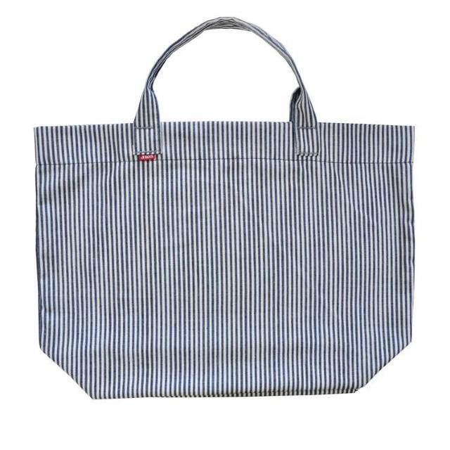 JKO ヒッコリーストライプ ライトトートバッグ 綿100% ライトオンス 日本製 made in japan コンビニ < 女性ファッション  JKO ヒッコリーストライプ ライトトートバッグ 綿100% ライトオンス 日本製 made in japan コンビニ  < 女性ファッションの