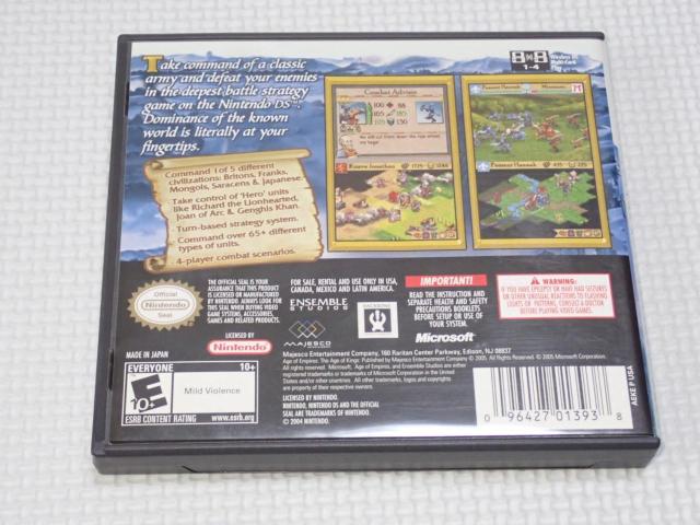 DS★AGE of EMPIRES THE AGE OF KINGS 海外版 北米版 < ゲーム本体/ソフト  DS★AGE of EMPIRES THE AGE OF KINGS 海外版 北米版 < ゲーム本体/ソフトの