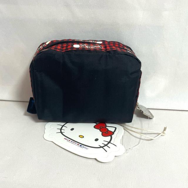 ★新品★LeSportsac レスポートサック hello Kitty ハローキティー ブラック 黒色 化粧ポーチ ポーチ6701 < 女性ファッション  ★新品★LeSportsac レスポートサック hello Kitty ハローキティー ブラック 黒色 化粧ポーチ ポーチ6701 < 女性ファッションの