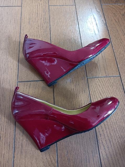 mode Hiroko★エナメルウェッジパンプス★安定歩きやすい★柔らかな履き心地★素敵★ < 女性ファッション mode Hiroko★エナメルウェッジパンプス★安定歩きやすい★柔らかな履き心地★素敵★ < 女性ファッションの