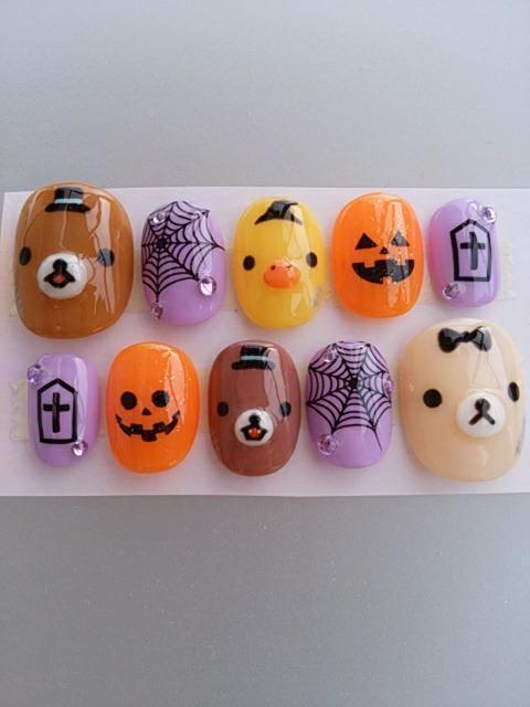 最終売り切りsale☆ジェルネイル.くま&ヒヨコフェイス.ハロウィン.ショート < 香水/コスメ/ネイル  最終売り切りsale☆ジェルネイル.くま&ヒヨコフェイス.ハロウィン.ショート  < 香水/コスメ/ネイルの