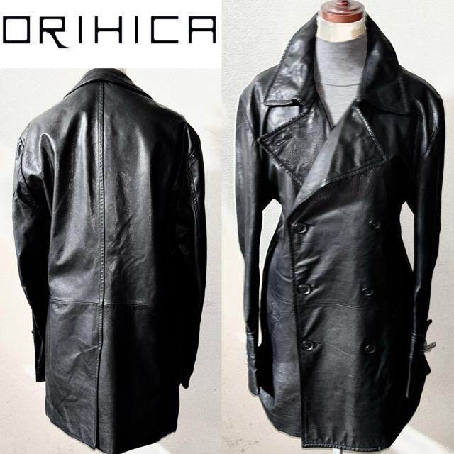 美品 ORIHICA オリヒカ 定価7万円程 山羊革 レザー ジャケット LL トレンチ ピー コート カジュアル ビジネス 冬 < 男性ファッション  美品 ORIHICA オリヒカ 定価7万円程 山羊革 レザー ジャケット LL トレンチ ピー コート カジュアル ビジネス 冬  < 男性ファッションの