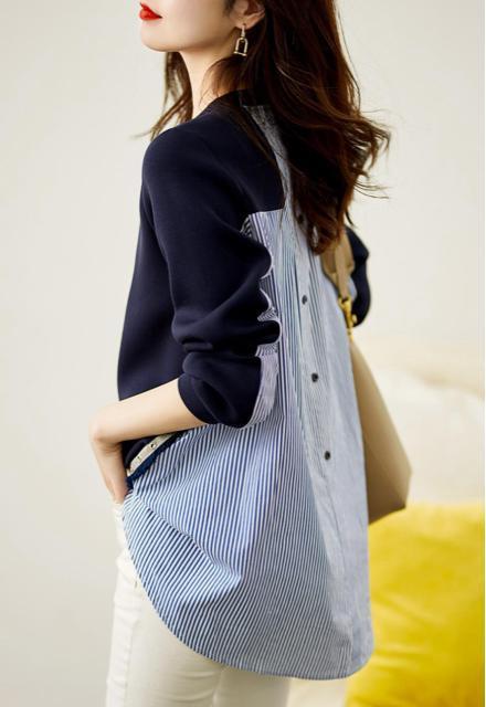 �X�g���C�v���؂�ւ��@���s�K���@�g�b�v�X�@�u���E�X�@�l�C�r�[�@�傫���T�C�Y �� �����t�@�b�V������ 