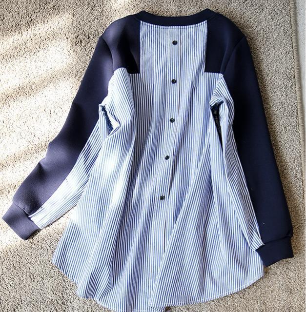 �X�g���C�v���؂�ւ��@���s�K���@�g�b�v�X�@�u���E�X�@�l�C�r�[�@�傫���T�C�Y �� �����t�@�b�V������ 