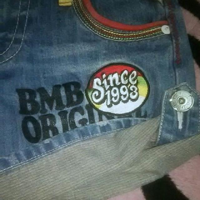 ブルームーンブルーused★ハデロゴプリントショーパンL < ブランド  ブルームーンブルーused★ハデロゴプリントショーパンL < ブランドの