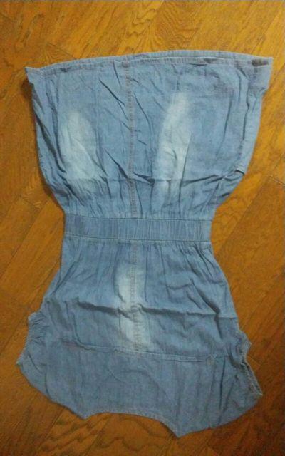 デニム風 ワンピース 美品 < 女性ファッション  デニム風 ワンピース 美品 < 女性ファッションの