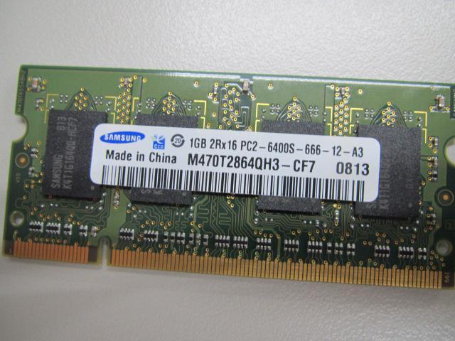 SAMSUNG  M470T2864QH3-CF7 PC2-6400S 1GB < PC本体/周辺機器  SAMSUNG  M470T2864QH3-CF7 PC2-6400S 1GB  < PC本体/周辺機器の