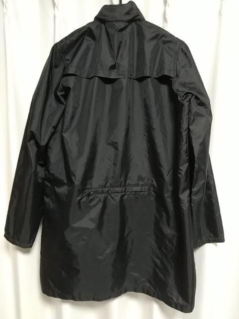 NICOLE CLUB ロング丈 フード付き ナイロンジャケット パーカー 黒 ブラック ニコルクラブ 中古 古着 < ブランド  NICOLE CLUB ロング丈 フード付き ナイロンジャケット パーカー 黒 ブラック ニコルクラブ 中古 古着 < ブランドの