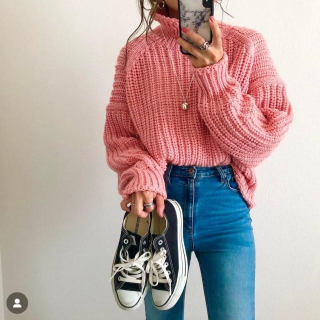 ◆H&M/エイチ&エム◆大人気チャンキーニット★廃盤カラーピンクXS♪ざっくりニット < ブランド  ◆H&M/エイチ&エム◆大人気チャンキーニット★廃盤カラーピンクXS♪ざっくりニット < ブランドの