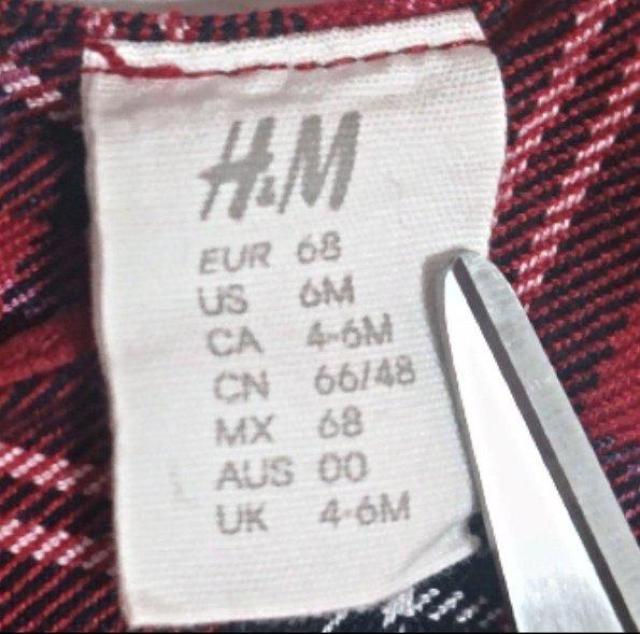 H&M チェックワンピース サイズ68 送料込み < キッズ/ベビー  H&M チェックワンピース サイズ68 送料込み < キッズ/ベビーの