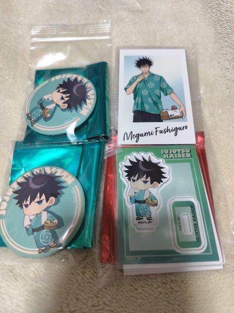 伏黒恵 極楽湯 アクリルスタンド 缶バッジ ポラショット お風呂ミニキャラVer. < アニメ/コミック/キャラクター 伏黒恵 極楽湯 アクリルスタンド 缶バッジ ポラショット お風呂ミニキャラVer. < アニメ/コミック/キャラクターの