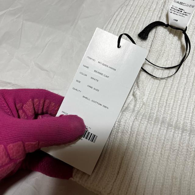 【保管未使用品】【MSML / エムエスエムエル】 ニット帽 / ビーニー 白 < 男性ファッション 【保管未使用品】【MSML / エムエスエムエル】 ニット帽 / ビーニー 白 < 男性ファッションの