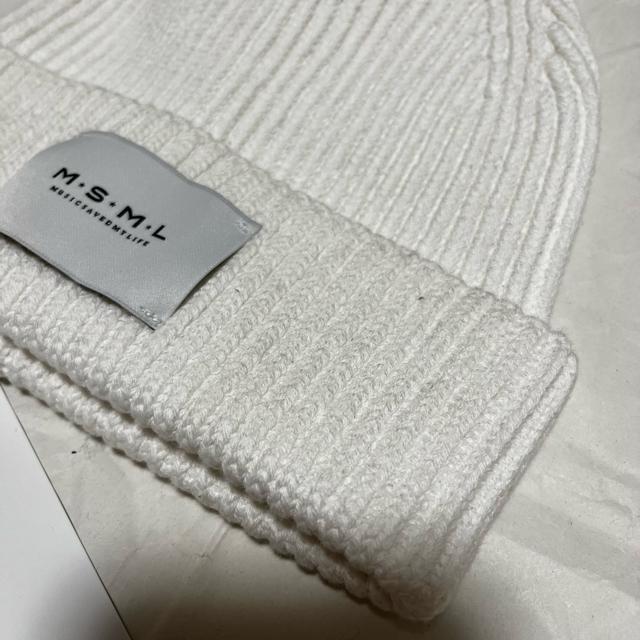 【保管未使用品】【MSML / エムエスエムエル】 ニット帽 / ビーニー 白 < 男性ファッション 【保管未使用品】【MSML / エムエスエムエル】 ニット帽 / ビーニー 白 < 男性ファッションの