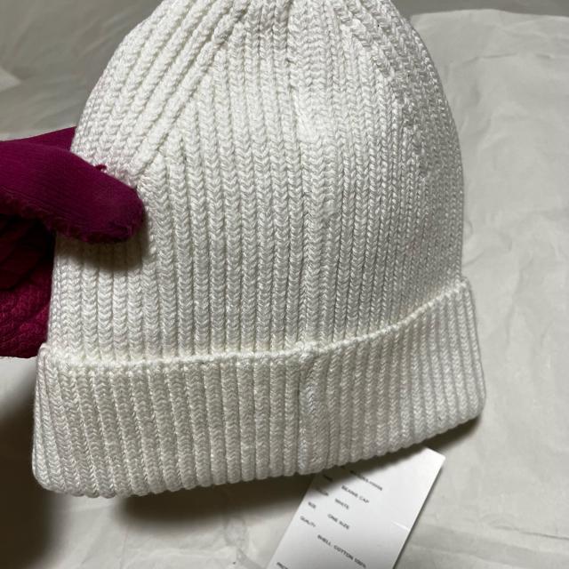 【保管未使用品】【MSML / エムエスエムエル】 ニット帽 / ビーニー 白 < 男性ファッション 【保管未使用品】【MSML / エムエスエムエル】 ニット帽 / ビーニー 白 < 男性ファッションの