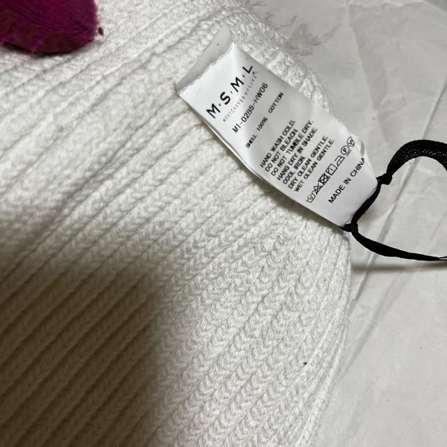 【保管未使用品】【MSML / エムエスエムエル】 ニット帽 / ビーニー 白 < 男性ファッション 【保管未使用品】【MSML / エムエスエムエル】 ニット帽 / ビーニー 白 < 男性ファッションの