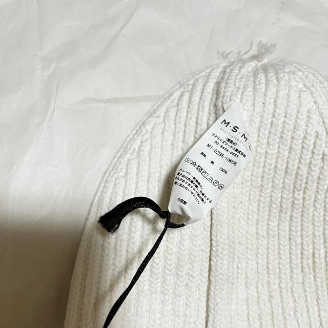 【保管未使用品】【MSML / エムエスエムエル】 ニット帽 / ビーニー 白 < 男性ファッション 【保管未使用品】【MSML / エムエスエムエル】 ニット帽 / ビーニー 白 < 男性ファッションの