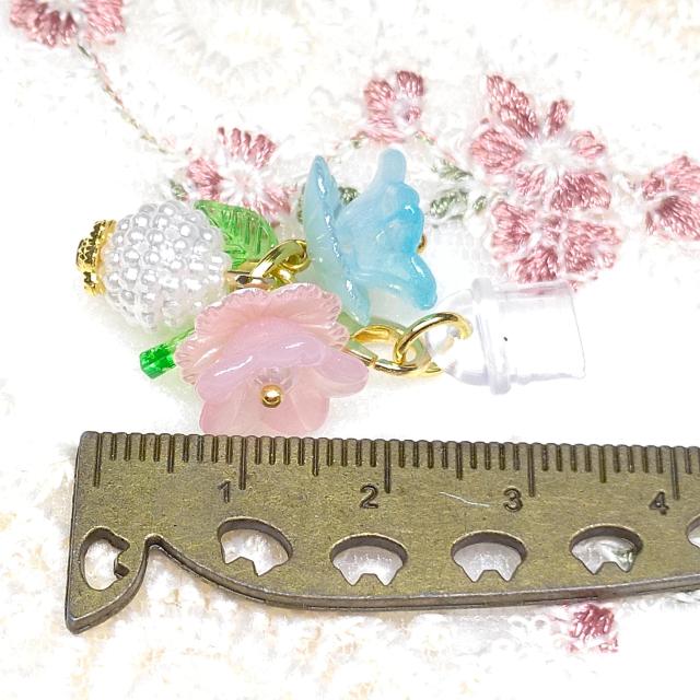 ハンドメイド☆コネクターキャップ☆type-C専用☆お花 水色ピンク < 女性ファッション ハンドメイド☆コネクターキャップ☆type-C専用☆お花 水色ピンク < 女性ファッションの