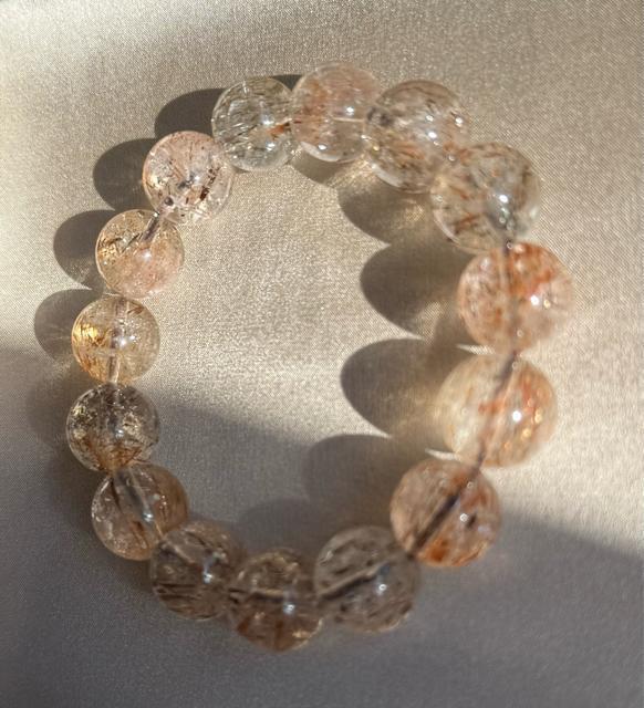 天然石ブラックゴールド・スーパーセブン・ブレスレット 大玉 珠約14cm < 女性アクセサリー/時計 天然石ブラックゴールド・スーパーセブン・ブレスレット 大玉 珠約14cm < 女性アクセサリー/時計の