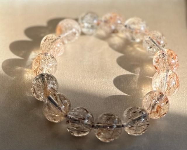 天然石ブラックゴールド・スーパーセブン・ブレスレット 大玉 珠約14cm < 女性アクセサリー/時計 天然石ブラックゴールド・スーパーセブン・ブレスレット 大玉 珠約14cm < 女性アクセサリー/時計の