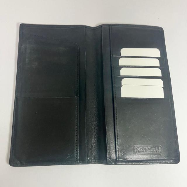 オールド コーチ COACH ブラック ウォレット 長財布 革財布 薄い < ブランド オールド コーチ COACH ブラック ウォレット 長財布 革財布 薄い < ブランドの