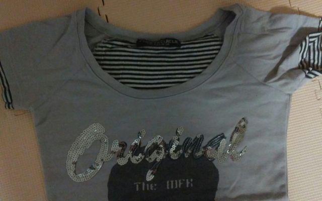 FLOWER CIRCLE グレーTシャツ ドクロ < 女性ファッション  FLOWER CIRCLE グレーTシャツ ドクロ < 女性ファッションの