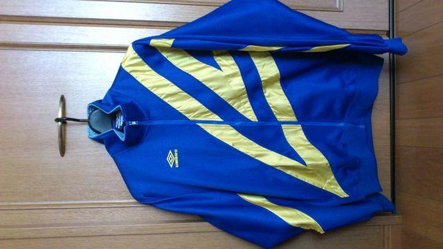 美品!90年代アンブロ、ジャージ上着(青黄、日本製、XO) < レジャー/スポーツ  美品!90年代アンブロ、ジャージ上着(青黄、日本製、XO)  < レジャー/スポーツの