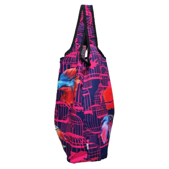 香港住好的G.O.D. foldable shopping bag Siamese Fighting Fish熱帯魚エコバッグ < 女性ファッション  香港住好的G.O.D. foldable shopping bag Siamese Fighting Fish熱帯魚エコバッグ < 女性ファッションの