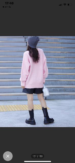 チャオパニック ふわふわ暖かいロコンチョボタンメランジニットシャギーカーディガン新品タグ付き < ブランド チャオパニック ふわふわ暖かいロコンチョボタンメランジニットシャギーカーディガン新品タグ付き < ブランドの