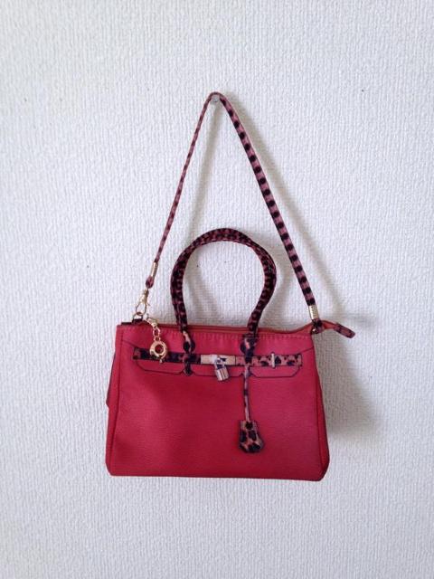 可愛い♪♪♪2way ピンク プリント レオパード トートバッグ ハンドバッグ < 女性ファッション  可愛い♪♪♪2way ピンク プリント レオパード トートバッグ ハンドバッグ < 女性ファッションの