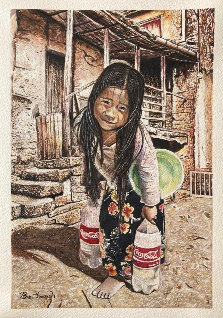 絵画 水彩画 ガッシュ水彩・透明水彩『重い水』新品 真作保証 原画 < ホビー  絵画 水彩画 ガッシュ水彩・透明水彩『重い水』新品 真作保証 原画 < ホビーの