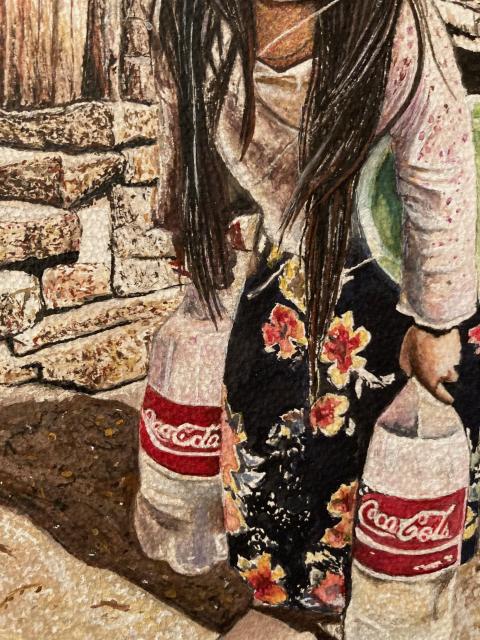 絵画 水彩画 ガッシュ水彩・透明水彩『重い水』新品 真作保証 原画 < ホビー  絵画 水彩画 ガッシュ水彩・透明水彩『重い水』新品 真作保証 原画 < ホビーの