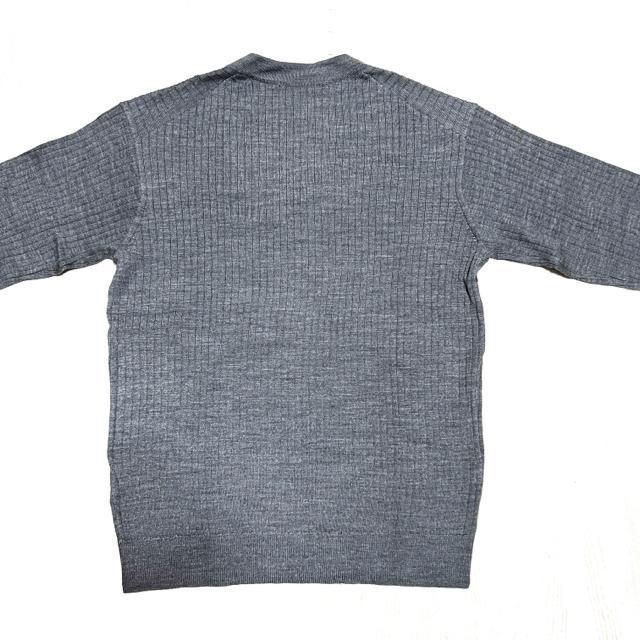 【美品】リブ編みVネック ウールニット/UNIQLO/レディースS/グレー < ブランド  【美品】リブ編みVネック ウールニット/UNIQLO/レディースS/グレー < ブランドの