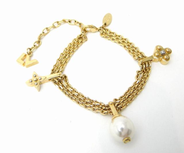 LOUIS VUITTON ルイヴィトン M75445 チャーミーパール ゴールド チェーン ブレスレット<USED>【送料無料】 < ブランド LOUIS VUITTON ルイヴィトン M75445 チャーミーパール ゴールド チェーン ブレスレット<USED>【送料無料】 < ブランドの