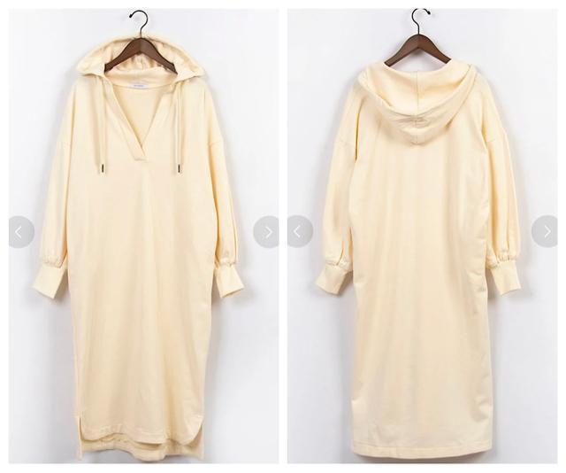 【新品タグ付き】★DOUX ARCHIVES★ドゥアルシーヴミニ裏毛フーディー ロングワンピース F アイボリー マキシ 長袖 < 女性ファッション 【新品タグ付き】★DOUX ARCHIVES★ドゥアルシーヴミニ裏毛フーディー ロングワンピース F アイボリー マキシ 長袖 < 女性ファッションの