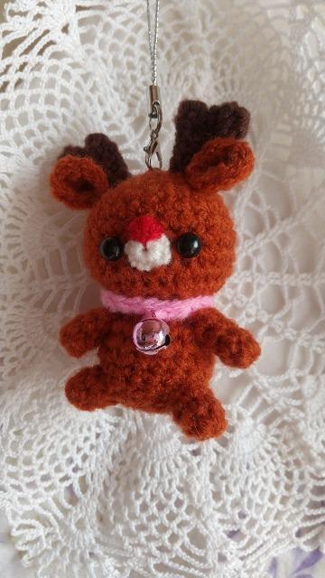 トナカイ*編みぐるみストラップ < ペット/手芸/園芸 トナカイ*編みぐるみストラップ < ペット/手芸/園芸の