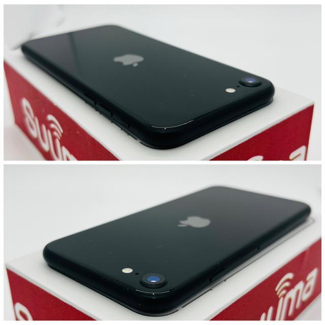 C 100% iPhone SE2 256 GB SIM�t���[ �u���b�N �{�� �� �Ɠd/AV�� 