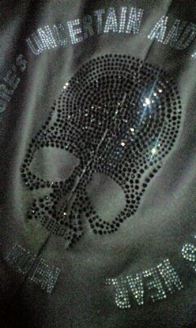 新品ROENロエン 総スワロフスキースカルレイヤードジャケット 44 < ブランド  新品ROENロエン 総スワロフスキースカルレイヤードジャケット 44 < ブランドの