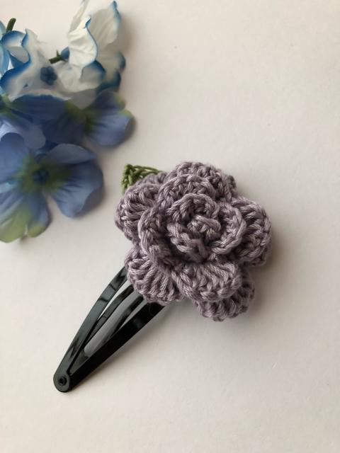 ハンドメイド スリーピース パッチンピン 薔薇 ラベンダー < 女性ファッション  ハンドメイド スリーピース パッチンピン 薔薇 ラベンダー < 女性ファッションの