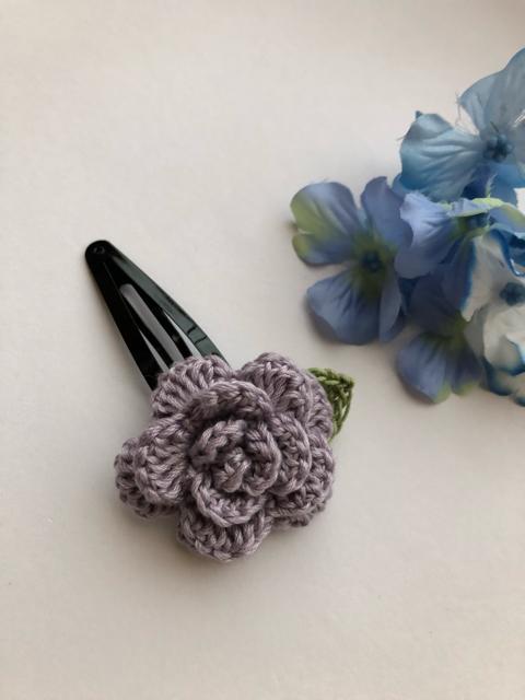 ハンドメイド スリーピース パッチンピン 薔薇 ラベンダー < 女性ファッション  ハンドメイド スリーピース パッチンピン 薔薇 ラベンダー < 女性ファッションの