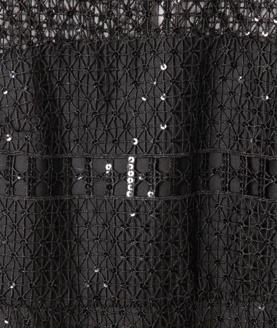 GRACECONTINENTALdiagramメッシュレースドレスワンピース黒 < ブランド GRACECONTINENTALdiagramメッシュレースドレスワンピース黒 < ブランドの