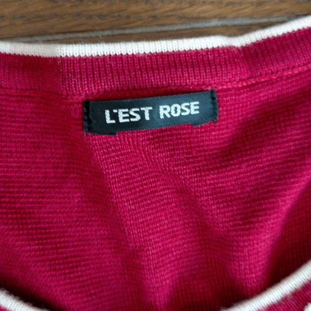 L'EST ROSEニットレースカーディガン 美品 < 女性ファッション  L'EST ROSEニットレースカーディガン 美品 < 女性ファッションの