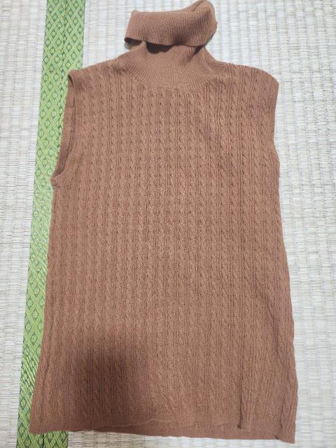 新品未使用 ノースリーブ ニット 茶色 サイズ→フリー < 女性ファッション  新品未使用 ノースリーブ ニット 茶色 サイズ→フリー  < 女性ファッションの